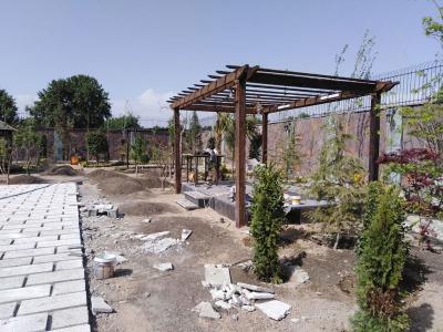 نورپردازی باغ-1250 متر باغ ویلای مشجر در شهریار