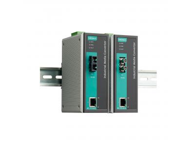 بدل-مبدل اترنت به فیبر نوری صنعتی موگزا MOXA IMC-101-M-SC-T Ethernet to Fiber Converter