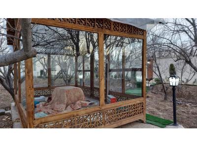 نمای چوبی-باغ ویلا 700 متری استخردار در شهریار