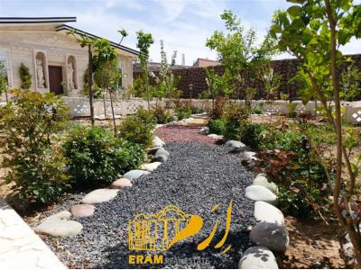 محوطه سازی ویلا-1000 متر باغ ویلا زیبا در وائین شهریار