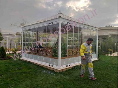 باغ و باغچه-طراح و اجرا کننده دیواره های متحرک شیشه ای و بالکن شیشه ای تاشو