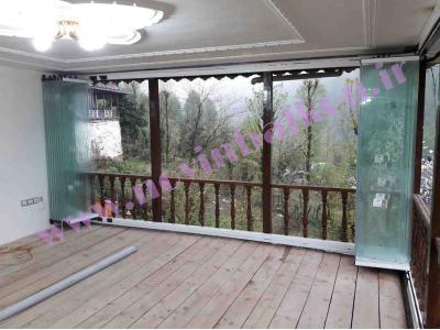 پنجره آکاردئونی-طراح و اجرا کننده دیوارهای شیشه ای متحرک بالکنی