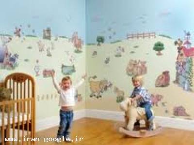 کودک-کاغذ دیواری و استیکر مهد کودک