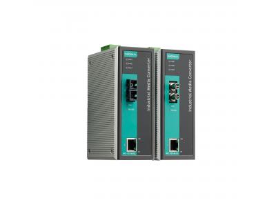 انواع CONNECTORS-مبدل اترنت به فیبر نوری صنعتی موگزا MOXA IMC-101-M-SC-T Ethernet to Fiber Converter