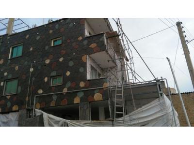 نصب و اجرای نمای ساختمان-اجرا و فروش سنگ لاشه سنگ ورقه ای سنگ مالون