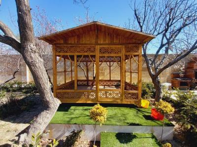 محوطه سازی-باغ ویلا 820 متری با قابلیت سکونت در شهریار