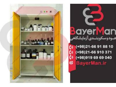 مناسب ترین قیمت-تولید پرکاربردترین کمد نگهداری مواد شیمیایی در شرکت بایرمن
