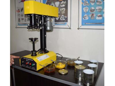زیتون-دستگاه دربندی (پلمپ) قوطی فلزی تک هد نیمه اتوماتیک