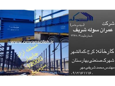 قیمت اسکلت پیچ و مهره ای 85 متری-طراح وسازنده سوله های صنعتی وساختمانی