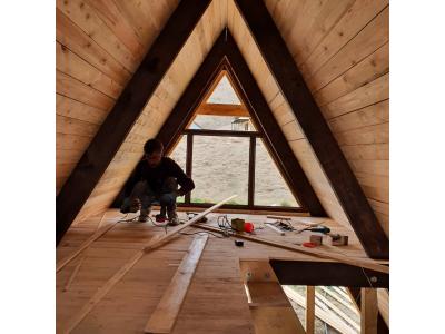 مهندسی زلزله-خانه چوبی