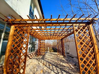 نمای چوبی-1200 متر باغ ویلای شیک و نوساز در ملارد