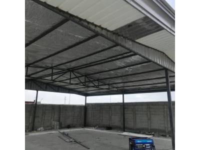 اجرای انواع پوشش سقف و سوله-شیروانی سقف سالن وزیرکوب لمبه کارخانجات موادغذایی
