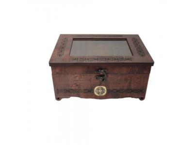برد کوتاه-جعبه چوبی تزئینی آجیل و خشکبار