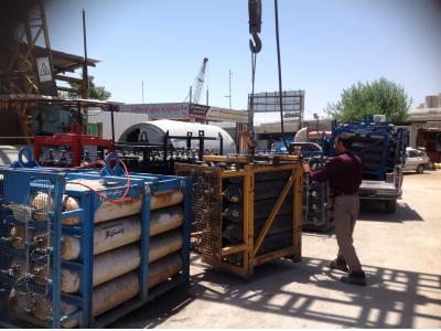حمل گاز- طراحی و ساخت پالت متحرک خدمتی دیگر از گاز اردستان: