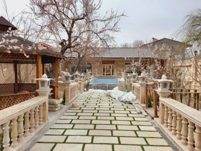 آلاچیق چوبی-باغ ویلا 1000 متری نوساز بدون مشکل جهاد در شهریار