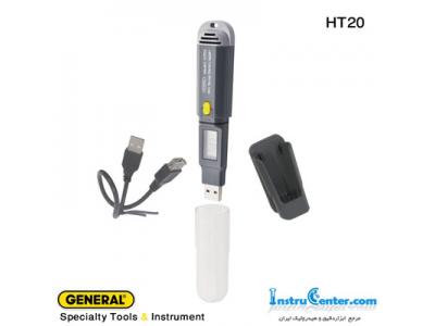 کنترل دما و رطوبت-دیتالاگر دما و رطوبت USB مدل HT20 جنرال تولز آمریکا
