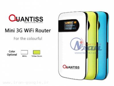 مبدل برق-Quantiss Portable 3G Wireless Router