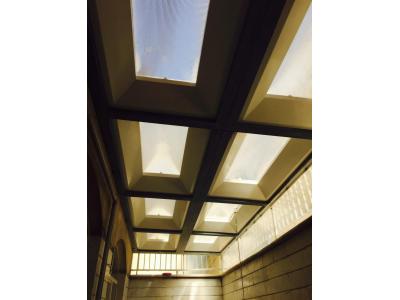 صنعت ساختمان-سازنده سقف حیاط خلوت ، سقف پاسیو  ، اجرای نورگیر پاسیو  