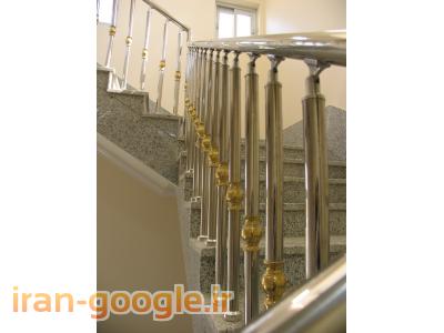 نصب پله های پیش ساخته-نرده استیل روماک