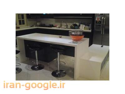 طراحی و اجرای انواع کابینت آشپزخانه-طراحی و اجرای صفحات کورین ، سنگ مصنوعی